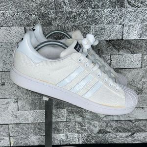 Adidas Superstar II Triple White Canvas - MNS10